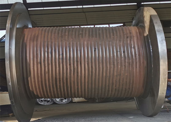 Lebusの溝が付いている沖合いのプラットホームの大口径の海洋ウィンチのドラム